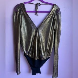 BCBGeneration Gold Bodysuit